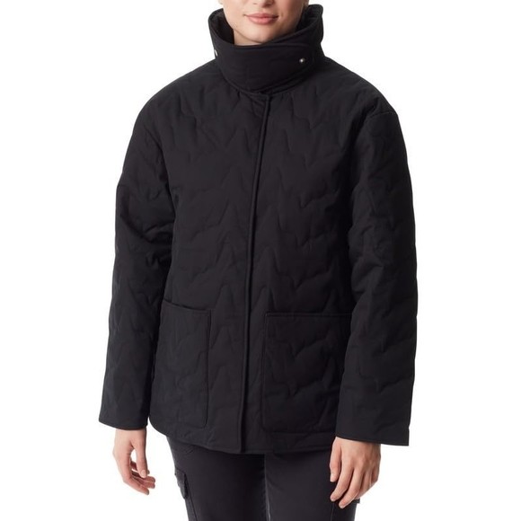 BASS OUTDOOR Women's Quilted Jacket Black Polyester, XL - Picture 7 of 9